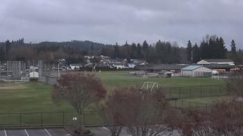 Weather camera view of Granite Falls High School.
