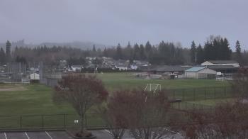 Weather camera view of Granite Falls High School.