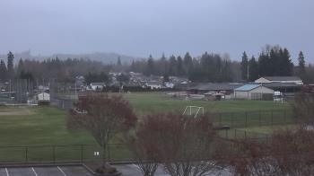 Weather camera view of Granite Falls High School.