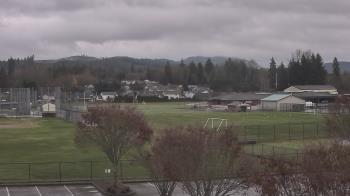 Weather camera view of Granite Falls High School.