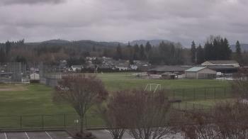 Weather camera view of Granite Falls High School.