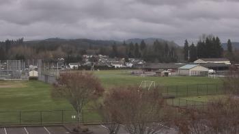 Weather camera view of Granite Falls High School.