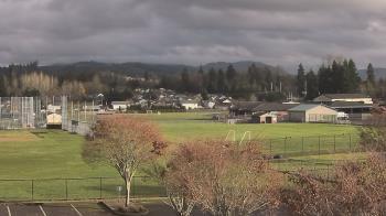 Weather camera view of Granite Falls High School.
