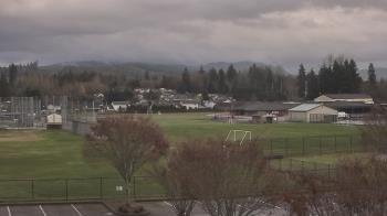 Weather camera view of Granite Falls High School.