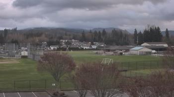 Weather camera view of Granite Falls High School.