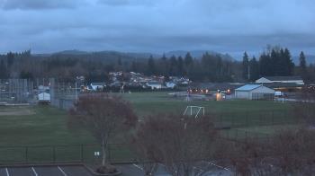 Weather camera view of Granite Falls High School.