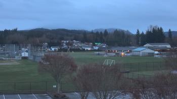 Weather camera view of Granite Falls High School.