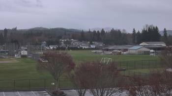 Weather camera view of Granite Falls High School.