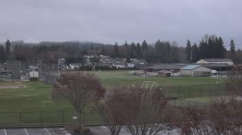 Weather camera view of Granite Falls High School.