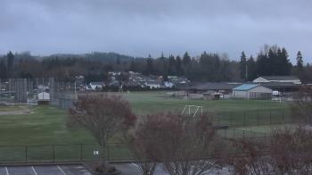 Weather camera view of Granite Falls High School.