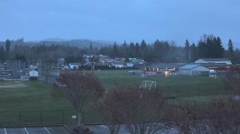 Weather camera view of Granite Falls High School.