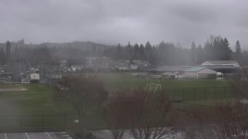 Weather camera view of Granite Falls High School.