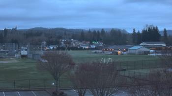 Weather camera view of Granite Falls High School.