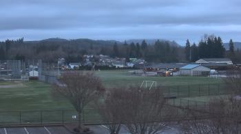 Weather camera view of Granite Falls High School.