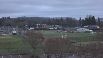 Weather camera view of Granite Falls High School.