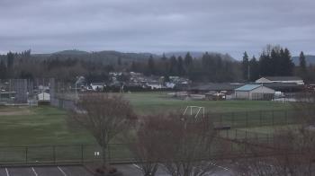 Weather camera view of Granite Falls High School.