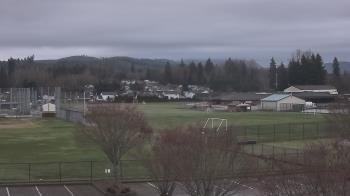 Weather camera view of Granite Falls High School.
