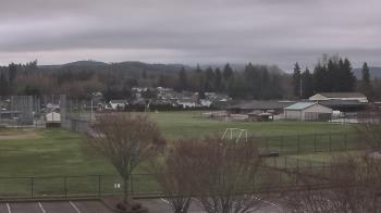 Weather camera view of Granite Falls High School.