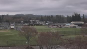 Weather camera view of Granite Falls High School.