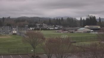 Weather camera view of Granite Falls High School.