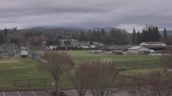 Weather camera view of Granite Falls High School.
