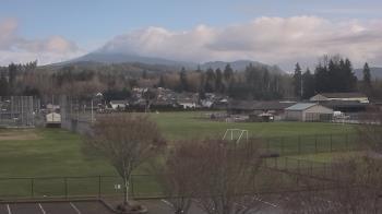 Weather camera view of Granite Falls High School.