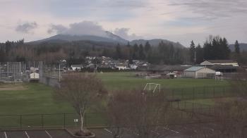 Weather camera view of Granite Falls High School.