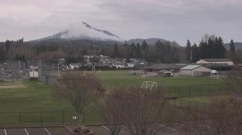 Weather camera view of Granite Falls High School.