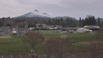 Weather camera view of Granite Falls High School.