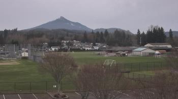 Weather camera view of Granite Falls High School.