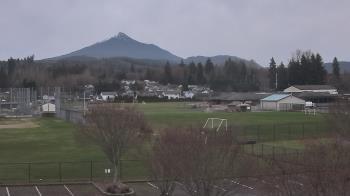 Weather camera view of Granite Falls High School.