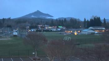 Weather camera view of Granite Falls High School.