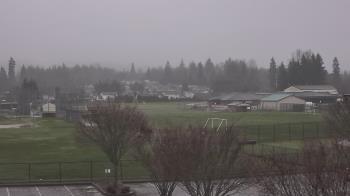 Weather camera view of Granite Falls High School.