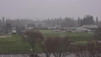 Weather camera view of Granite Falls High School.
