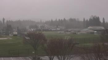 Weather camera view of Granite Falls High School.