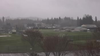 Weather camera view of Granite Falls High School.
