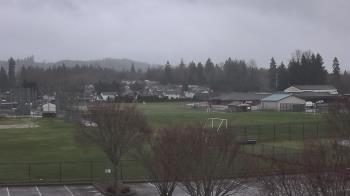 Weather camera view of Granite Falls High School.