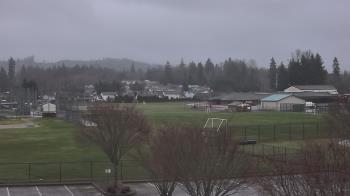 Weather camera view of Granite Falls High School.