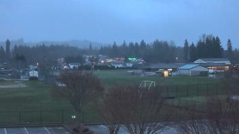 Weather camera view of Granite Falls High School.