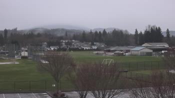 Weather camera view of Granite Falls High School.