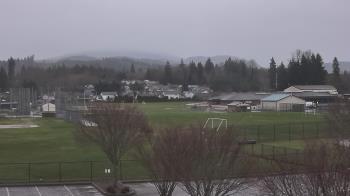 Weather camera view of Granite Falls High School.