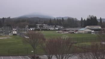Weather camera view of Granite Falls High School.