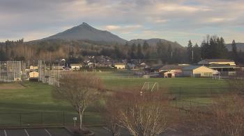 Weather camera view of Granite Falls High School.
