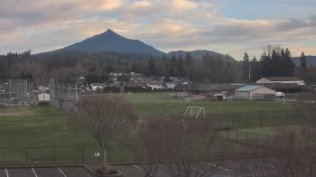 Weather camera view of Granite Falls High School.