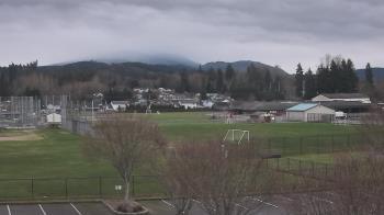 Weather camera view of Granite Falls High School.