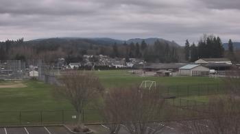 Weather camera view of Granite Falls High School.