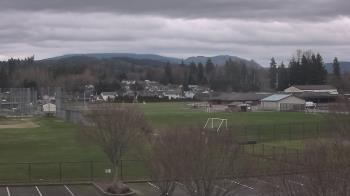 Weather camera view of Granite Falls High School.