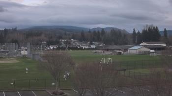 Weather camera view of Granite Falls High School.