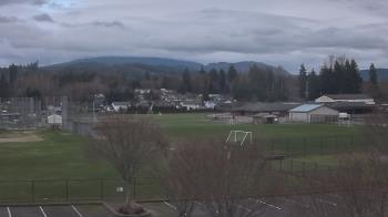 Weather camera view of Granite Falls High School.
