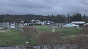 Weather camera view of Granite Falls High School.